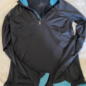Black and Blue Quarter-Zip Pullover